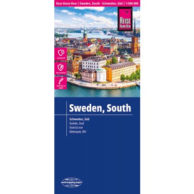 World Mapping Project Reise Know-How Landkarte Schweden Süd (1:500.000). Southern Sweden / Suède sud / Suecia sur