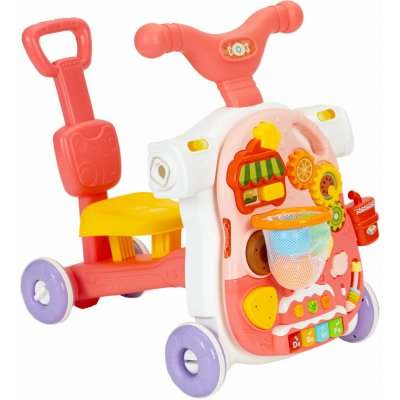 HUANGER Interaktivní chodítko a vzdělávací stůl 2 v 1 se zvuky červený – Zboží Mobilmania