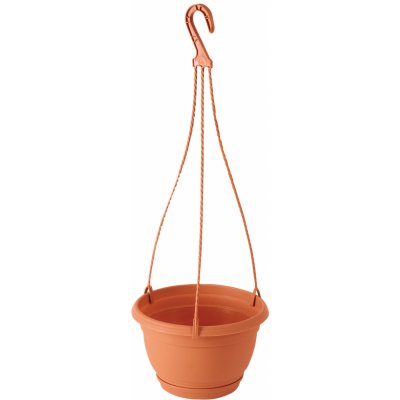 Nohel Garden květináč závěsný AGRO s podmiskou plastový terakota 18 cm – Zbozi.Blesk.cz