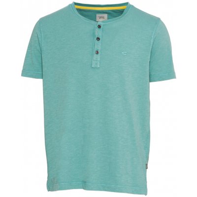 Camel Activ tričko HENLEY SHORTSLEEVE modrá