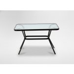 GardenLine NEO-9949 Kovový zahradní stůl se skleněnou deskou 110 x 60 x 70 cm – Hledejceny.cz