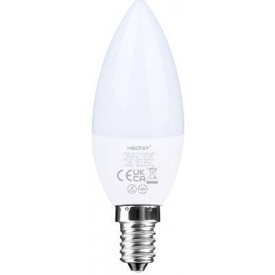 Miboxer LED stmívatelná žárovka E14, RGB+CCT, 4W, 2.4GHz, FUT108 – Hledejceny.cz