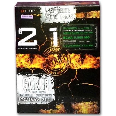 Extrifit Hardcore Gain 21 3000 g – Hledejceny.cz