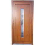 Soft Vchodové dveře AURORA zlatý dub/bílá 98x200 cm – Zboží Mobilmania