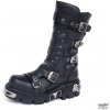 Pánské kotníkové boty New Rock boty kožené 1020-S2 černé