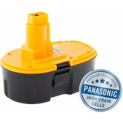 Avacom Dewalt DE9095 Ni-MH 18V 3000mAh, články PANASONIC - neoriginální