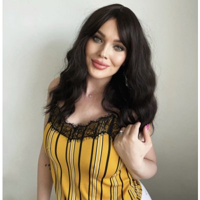 Černá vlnitá paruka Elizabeth – Zboží Dáma