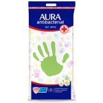 Aura antibakteriální vlhčené ubrousky na ruce 20 ks – Zboží Dáma