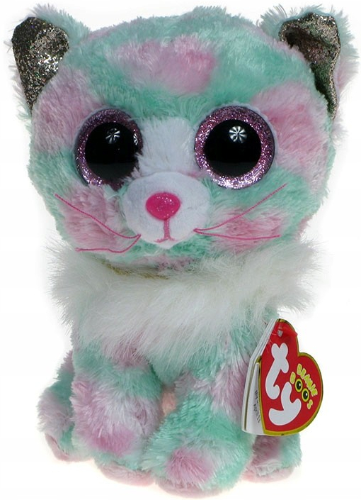 TY Beanie Boos Opal pastelová kočička s límcem 36376 15 cm