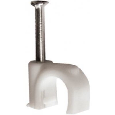 SOLIGHT 1P63-1 Kabelové příchytky, průměr 8mm, bílé 1ks – Hledejceny.cz