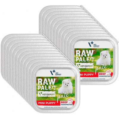 Vetexpert Raw Paleo Paté mini adult beef 24 x 150 g – Zboží Mobilmania