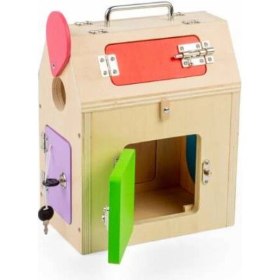 Bigjigs Toys Activity board Domeček – Sleviste.cz