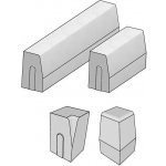 CS Beton Obrubník H 100 x 25 x 15 cm šedá 1 ks – Hledejceny.cz