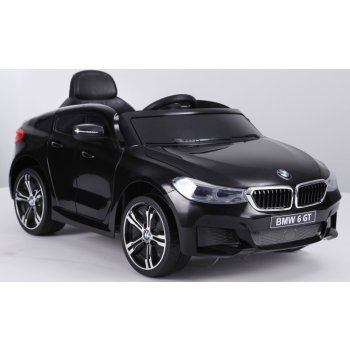 Beneo elektrické autíčko BMW 6GT jednomístné Eva kola kožené sedadlo Baterie 2 x 6V / 4Ah 24 GHz DO 2Xmotor USB vstup orginal licence černá