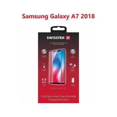 Pouzdro SWISSTEN GLASS COLOR FRAME SAMSUNG A750 GALAXY A7 2018 BLACK – Zboží Mobilmania