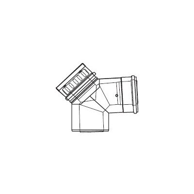 Almeva Lik revizní koleno 87° 80/125 mm LPRBK8