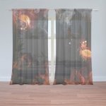 Sablio Záclony Červený oheň: 2ks 150x250cm – Hledejceny.cz