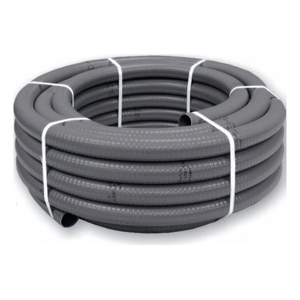  Bzénová PVC Flexi hadice - 40mm externí (34mm interní) - 25m - ES, šedá, 20kg