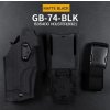 Doplněk Airsoftové výstroje Wosport Komplet pistolového pouzdra 6354 DO pro Glock 17 se svítilnou černé