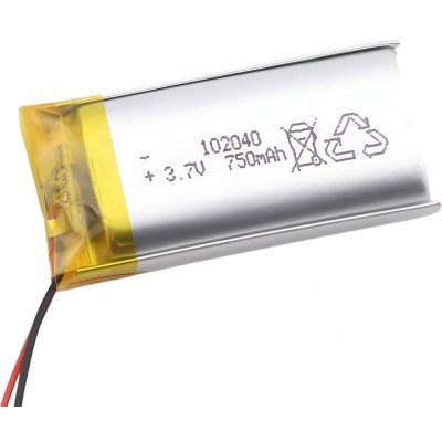 Li-Pol baterie 750mAh, 3.7V, 102040 – Zboží Živě