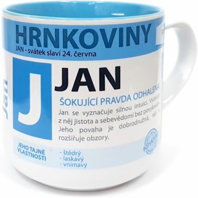 Nekupto Hrnkoviny Hrnek se jménem Jan 400 ml od 146 Kč - Heureka.cz