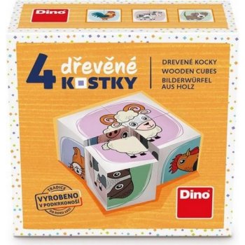 Dino zvířata 4 kostky