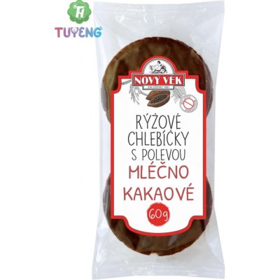 Nový Věk Chlebíčky rýžové kakaové 60 g – Hledejceny.cz