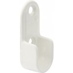 Walteco Držák oválné šatní tyče 30x15 mm bílý, 2 ks 92179 – Sleviste.cz