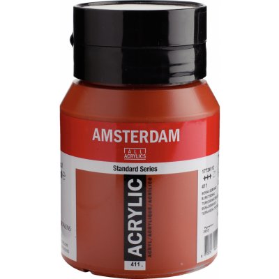 Amsterdam Standard Akrylová barva 411 Burnt Sienna 500 ml – Sleviste.cz