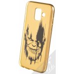 Pouzdro Marvel Thanos 004 TPU pokovené ochranné silikonové s motivem Samsung Galaxy A6 2018 zlaté – Zboží Mobilmania