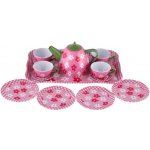 Teddies Čajová sada nádobí plech 14 ks 4 barvy v blistru 25 x 17 x 11 cm – Zboží Dáma
