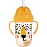 Canpol Babies Nevylévací hrneček se slámkou a závažím BabiesBoo gepard 270 ml – Hledejceny.cz