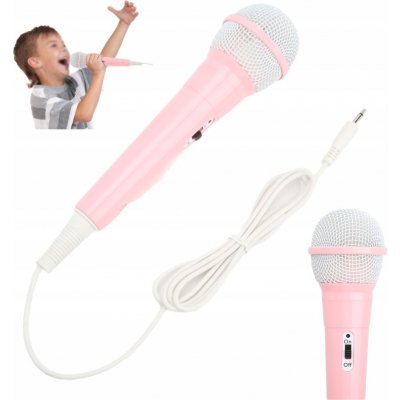 KABELOVÝ MIKROFON PRO DĚTI S KARAOKE REPRODUKTOREM – Zbozi.Blesk.cz