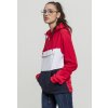 Dámská mikina Ladies Color Block Sweat Pull Over Hoody firered/navy/white