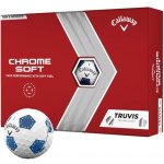 Callaway Chrome Soft Truvis Europe bílo-modré 12 ks – Zboží Mobilmania