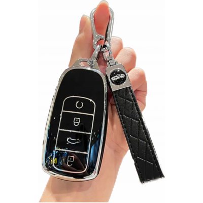 Klíčenka Pouzdro Černé černé pouzdro na klíček pro Chery Jaecoo J7 7 J8 Omoda 5 – Zboží Dáma