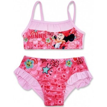 Setino - Dívčí dvoudílné plavky bikiny Minnie Mouse Disney - sv. růžové