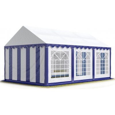 Pártystany Jičín Párty stan 4x6 m PVC Standard Ohnivzdorný Modro-bílá – Sleviste.cz
