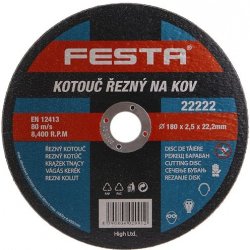 Festa Kotouč řezný 180 x 2.5 x 22,2 mm 122222