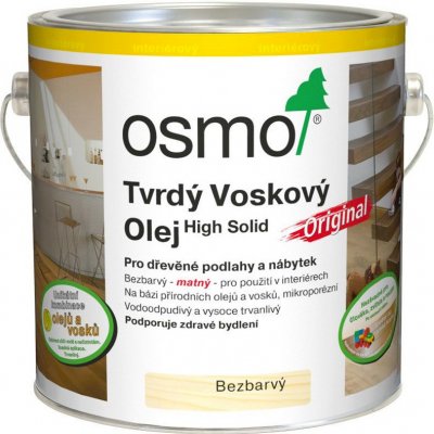 Osmo 3089 Tvrdý voskový olej protiskluzový 2,5 l Bezbarvý extra – Sleviste.cz
