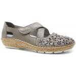 Rieker 44856-64 dámské baleriny beige – Zboží Dáma