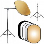 Fotografická sada blenda ovál 60x90 cm 5 rovin držák stativ – Zboží Živě Fotografická sada blenda ovál 60x90 cm 5 rovin držák stativ – Zboží Živě
