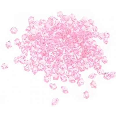 Dekorační kamínky krystaly Světle růžové 95g ±5% průvlek – Zboží Dáma