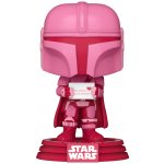 Funko Pop! 498 Star Wars The Mandalorian with Grogu Valentine – Zboží Dáma