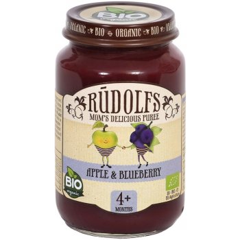 RUDOLFS Bio příkrm jablko a borůvky 190 g