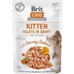 Brit Care Cat Kitten Fillets in Gravy Savory Salmon 85 g – Sleviste.cz