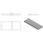 Sapho AVICE deska 150x50cm, aquamarine AV156 – Sleviste.cz