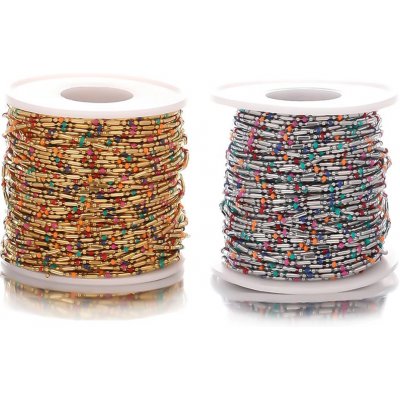 Shiny Planet | Řetízek s barevnými korálky chirurgická ocel tři barevné varianty - Povrchová úprava Bez galvanizace XX 096 – Hledejceny.cz