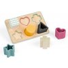 Dřevěná hračka Bigjigs Vkládací puzzle tvary