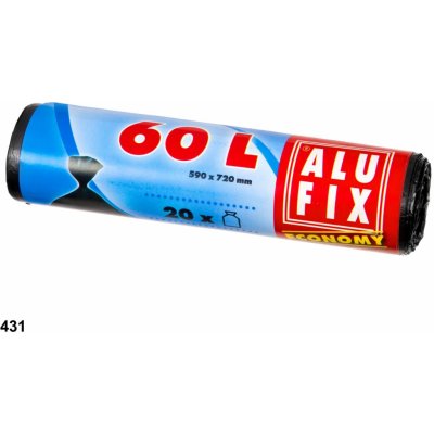 Alufix Economy 60l 13µm 20ks černé – Hledejceny.cz